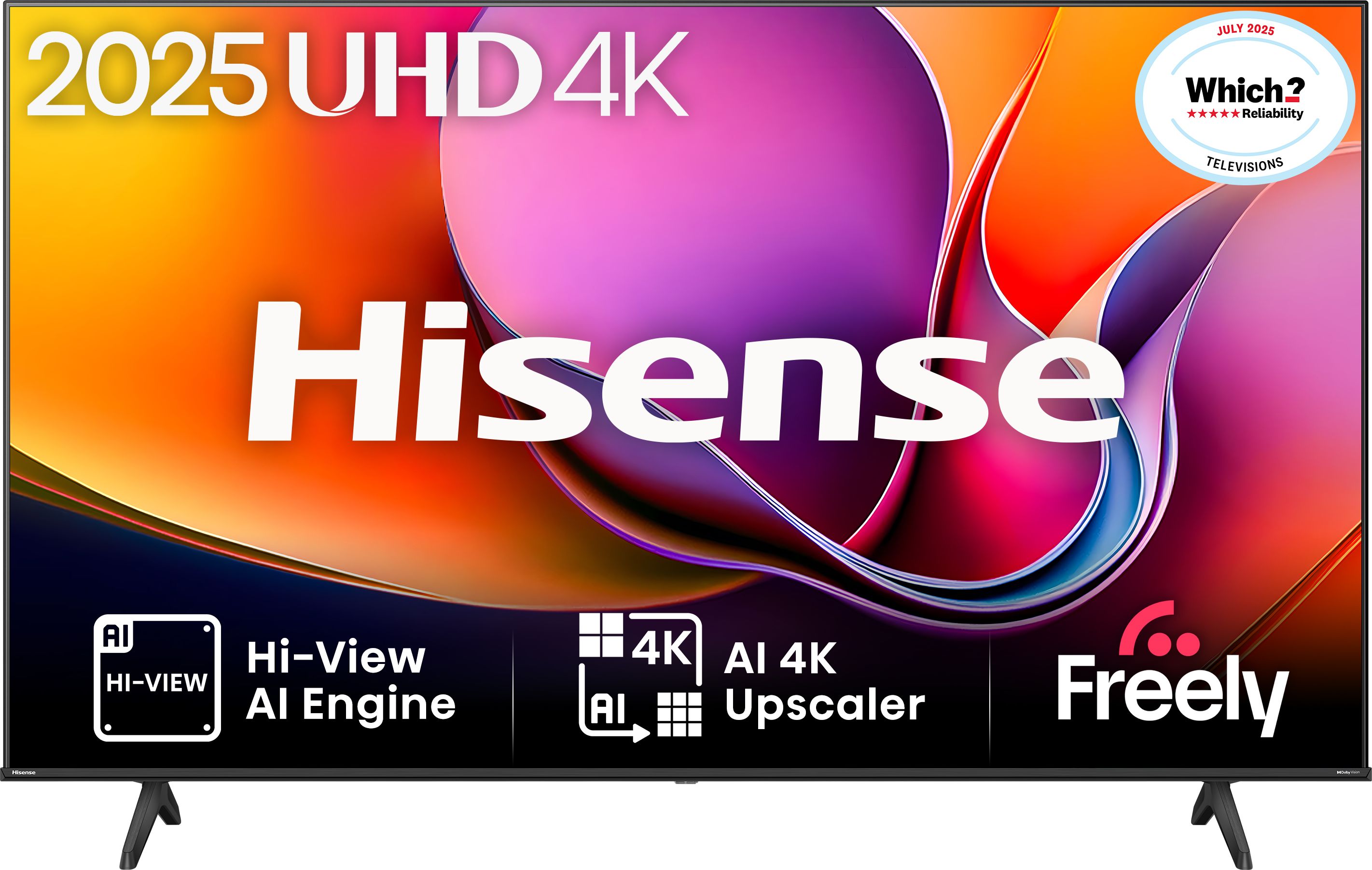 Hisense 50" 4K Ultra HD LED TV - Black - 50A6QTUK